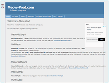 Tablet Screenshot of meow-prod.com